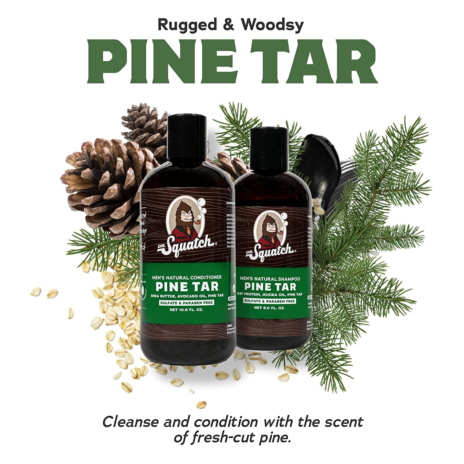 Dr. Squatch Pine Tar Hair Care Kit Health & Beauty > Personal Care > Hair Care Dr. Squatch   