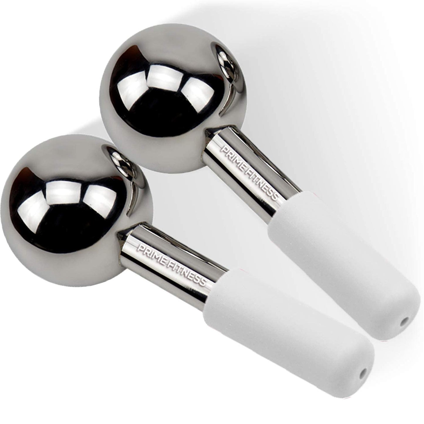 Ice Globes for Facials | Unbreakable Steel Cooling Roller | Cryo Sticks for Face | Massager for Face Neck & Eyes | Skin Care for Dark Circles, Puffiness, Wrinkles, Collagen Production Health & Beauty > Personal Care > Cosmetics > Cosmetic Tools > Skin Care Tools PRIME Fitness Steel  