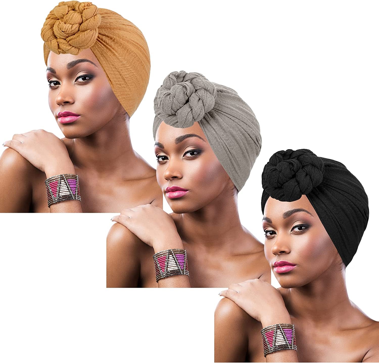 Chalier Hijab Scarfs Shawl Set for Women, Fashion Soft Scarves Lightweight Head Scarf for All Season(Black) Apparel & Accessories > Clothing Accessories > Scarves & Shawls Chalier   