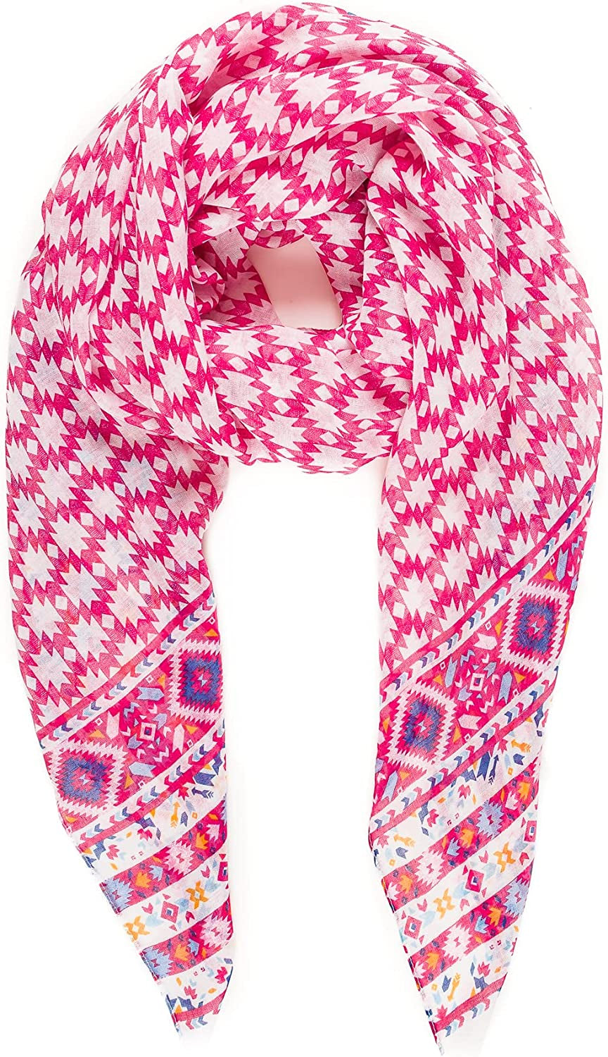 Scarf for Women Lightweight Geometric Fashion Spring Fall Winter Scarves Shawl Wraps Apparel & Accessories > Clothing Accessories > Scarves & Shawls MELIFLUOS DESIGNED IN SPAIN Nf164-13  