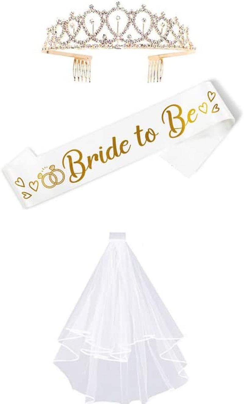 Party to Be Set of 8 PCS Rose Gold Bridal Shower Sash Bride to Be Maid of Honor Team Bride Bridesmaid Bride Tribe Sash Set Hen Night Bachelorette Party Wedding Decorations Apparel & Accessories > Clothing Accessories > Sashes Party to Be Set of 3 (A)  