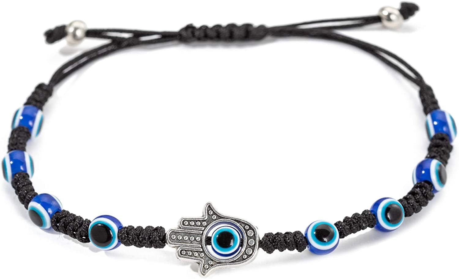 Handmade String Evil Eye Bracelet for Women Men Girls Boys Black Red Thread Adjustable Bracelets Minimalist Jewelry Apparel & Accessories > Jewelry > Bracelets kelistom 01. black hand eye  