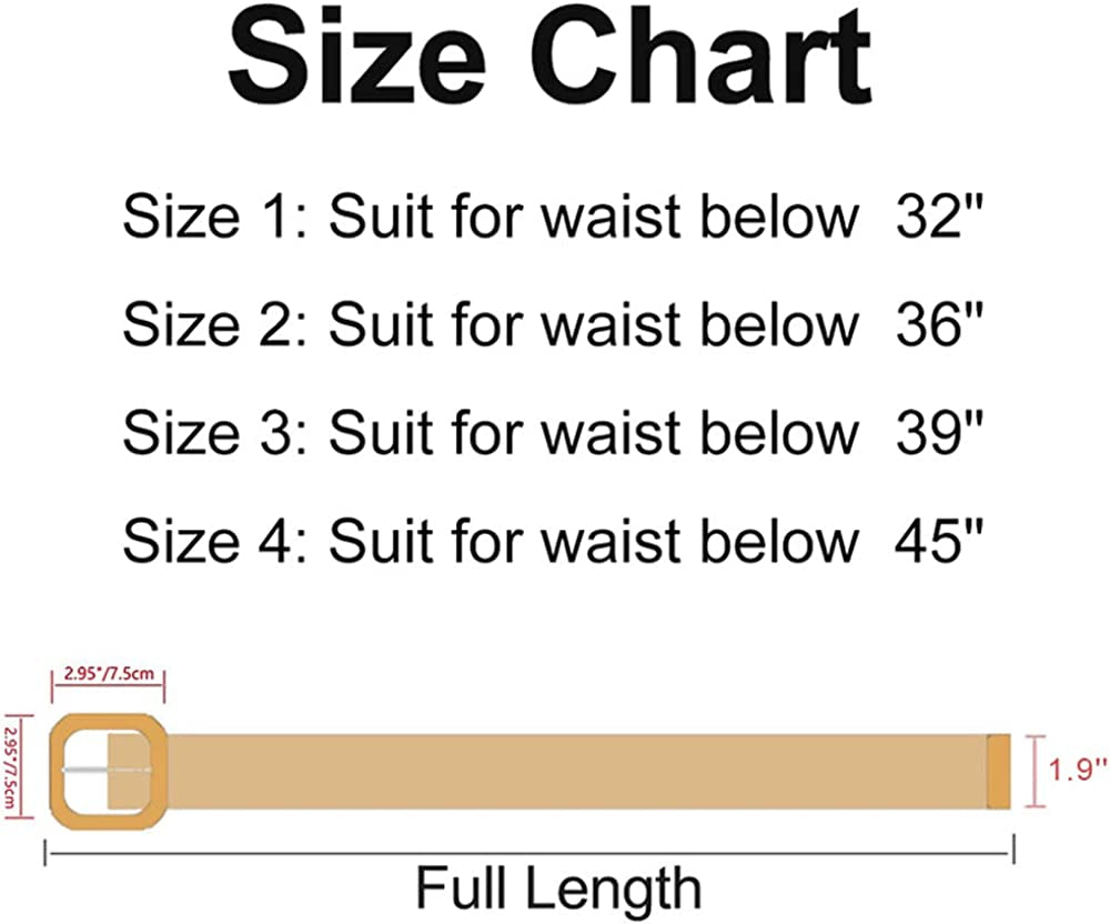 Women Skinny Dress Belt, Fashion Straw Woven Elastic Stretch Waist Band Wood Buckle Belt Apparel & Accessories > Clothing Accessories > Belts YUCFOREN   