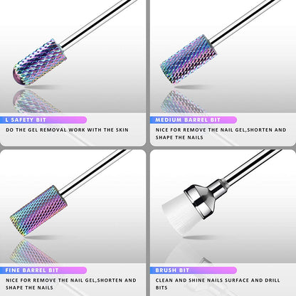 INFELING Nail Drill Bits Set - Nail Bits for Nail Drill, Efile Nail Drill Bits for Acrylic Nails 10Pcs 3/32 Inch Nail Bits for Remove Acrylic Gel Nails Cuticle Manicure Pedicure Tools Health & Beauty > Personal Care > Cosmetics > Cosmetic Tools > Nail Tools INFELING   
