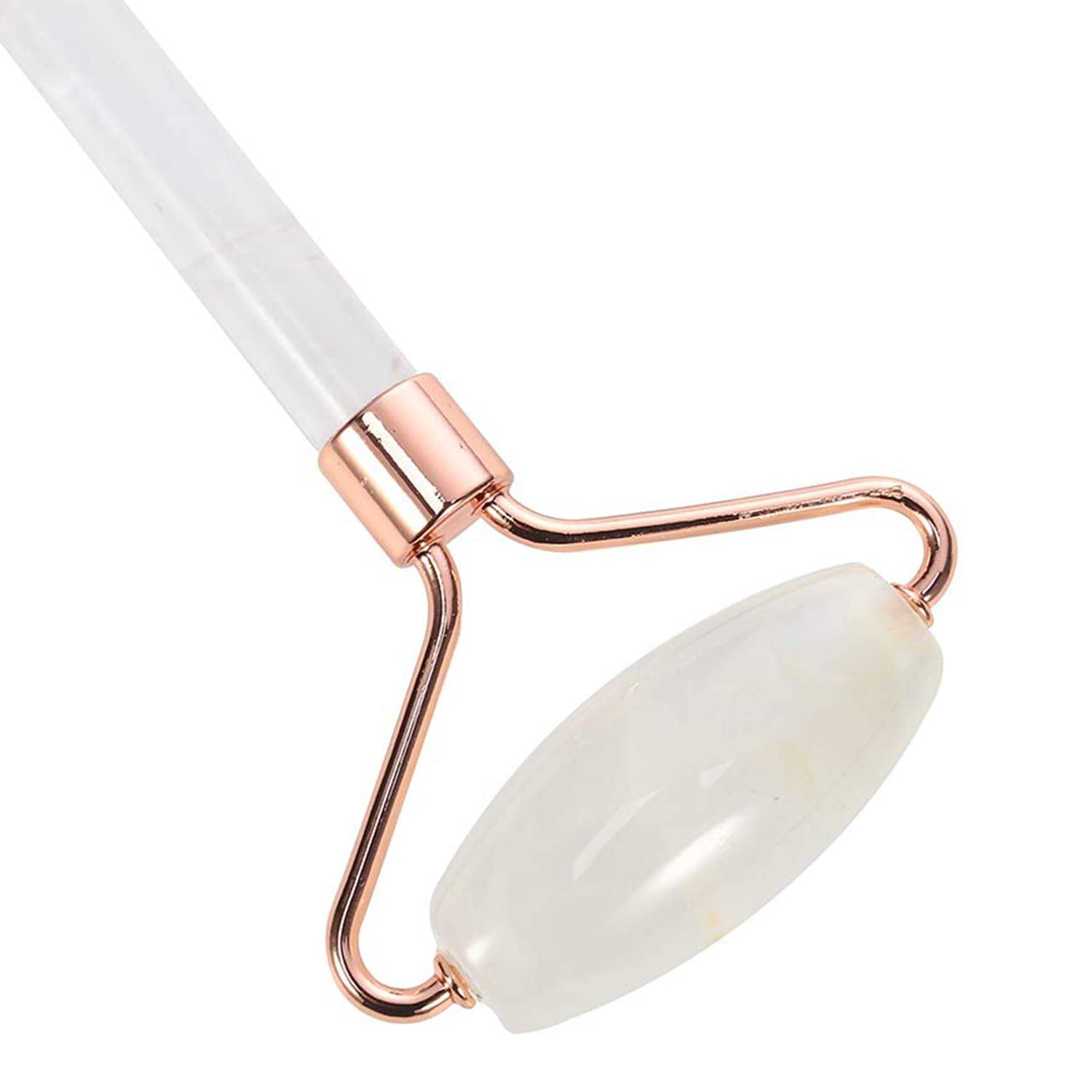 White Face Roller – Skin Care Tool Made of Clear Quartz – Facial Skin Care Products for Improved Circulation – Face Massager Compatible with All Skin Types – for a Fresh and Firm Looking Skin Health & Beauty > Personal Care > Cosmetics > Cosmetic Tools > Skin Care Tools C CRYSTAL LEMON   