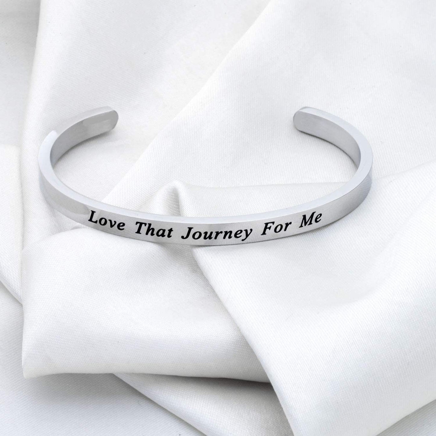 CENWA Love That Journey for Me Cuff Bracelet Present for Fans Apparel & Accessories > Jewelry > Bracelets CENWA   
