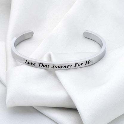 CENWA Love That Journey for Me Cuff Bracelet Present for Fans Apparel & Accessories > Jewelry > Bracelets CENWA   