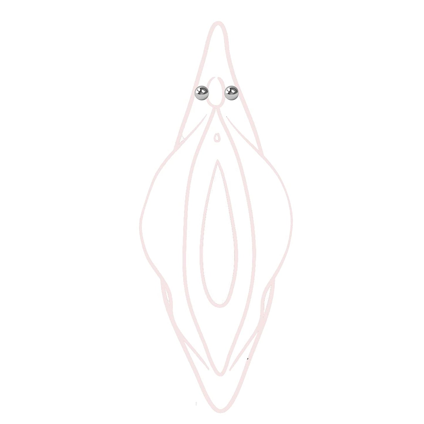 Fake Clitoral Piercing Clamps Magnetic Body Jewelry Non-Piercing (A - Low) Apparel & Accessories > Jewelry > Body Jewelry All Body Art A - Low  
