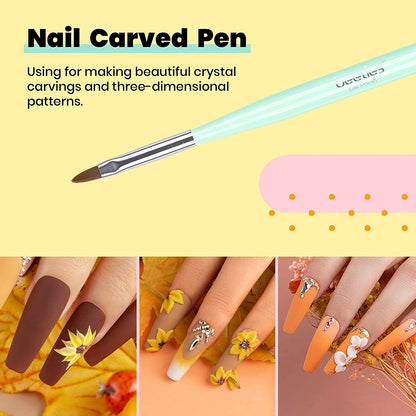 Beetles Nail Art Brushes Set Gel Polish Nail Art Design Pen Painting Tools with Nail Extension Gel Brush, Builder Gel Brush, Nail Art Liner Brush and Nail Dotting Pen for Salon at Home DIY Manicure Health & Beauty > Personal Care > Cosmetics > Cosmetic Tools > Nail Tools beetles Gel Polish   