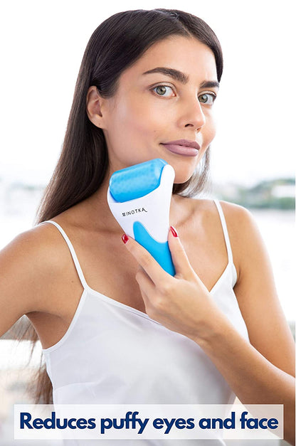 Ice Roller for Face and Eye Puffiness Relief, Cold Roller for Migraine Relief, Facial Ice Roller for Face and Body, Lymphatic Drainage Tool Health & Beauty > Personal Care > Cosmetics > Cosmetic Tools > Skin Care Tools INOTKA   