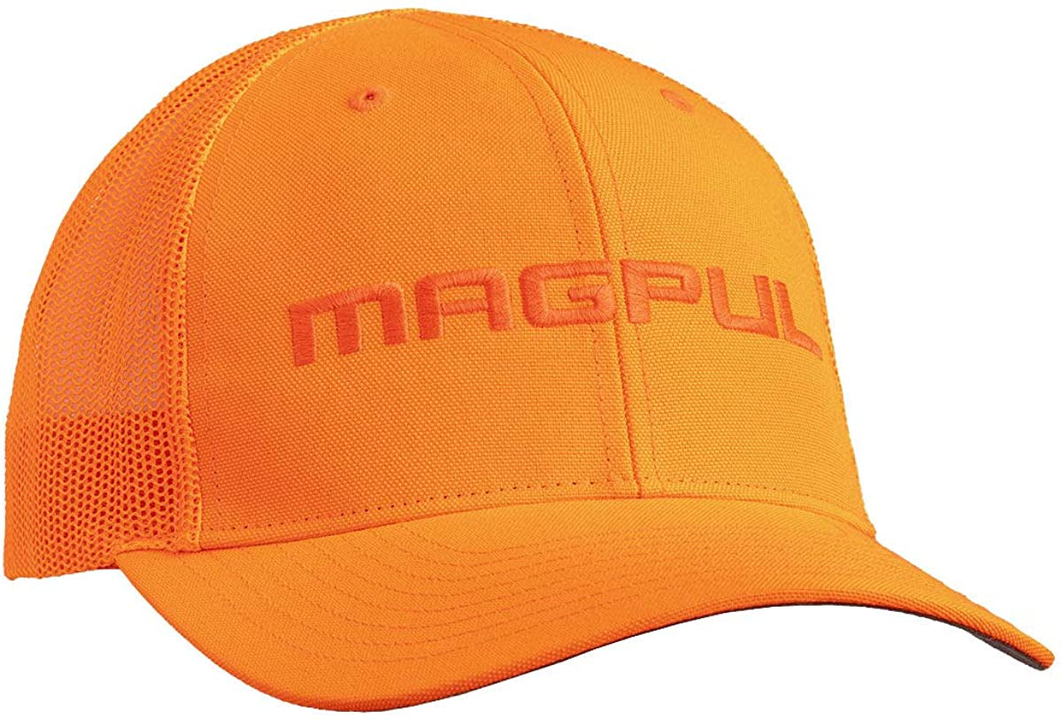 Magpul Trucker Hat Snap Back Baseball Cap, One Size Fits Most Apparel & Accessories > Clothing Accessories > Hats Magpul Blaze Orange One Size 