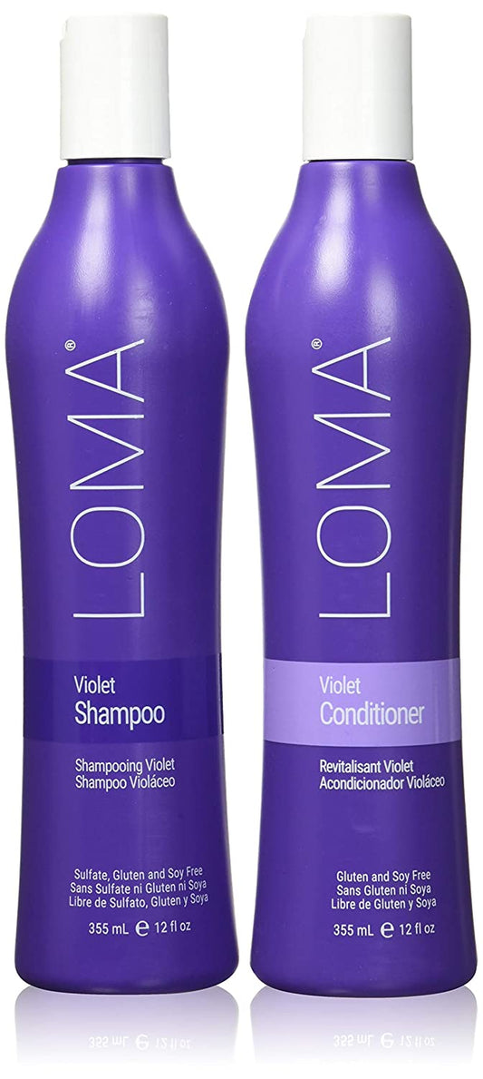 Loma Hair Care Violet Shampoo Violet Conditioner Duo, 12 Fl Oz , 2 Count (Pack of 1) Health & Beauty > Personal Care > Hair Care LOMA   