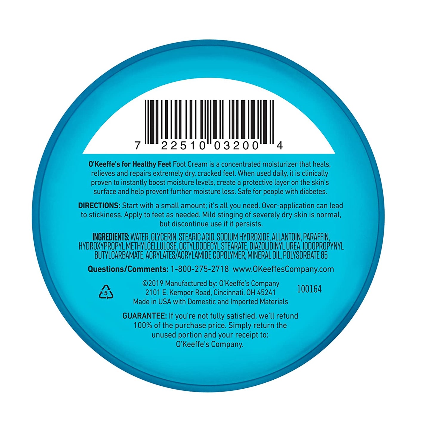 O'Keeffe'S Healthy Feet Foot Cream for Extremely Dry, Cracked Feet, 3.2 Ounce Jar, (Pack of 1) Health & Beauty > Personal Care > Foot Care O'Keeffe's   