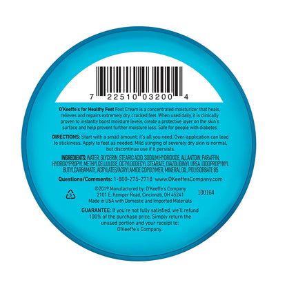 O'Keeffe'S Healthy Feet Foot Cream for Extremely Dry, Cracked Feet, 3.2 Ounce Jar, (Pack of 1) Health & Beauty > Personal Care > Foot Care O'Keeffe's   