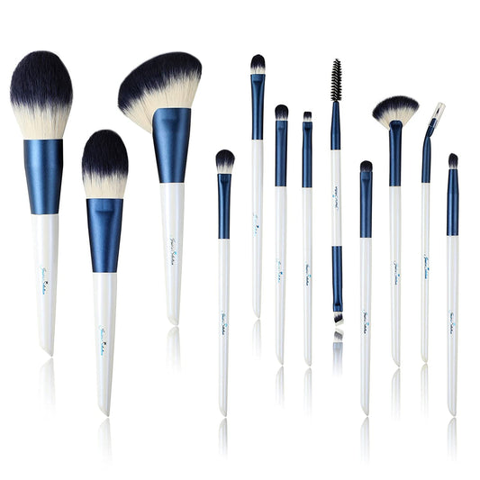 JESSIE'S SELECTION Makeup Brushes 12 Pcs Professional Makeup Brush Set with Brush Holder Makeup Brush Cleaner Eyeshadow,Blush,Lip,Concealer,Face Mask,Blending,Full Face Cosmetic Makeup Kit Health & Beauty > Personal Care > Cosmetics > Cosmetic Tools > Makeup Tools jessie's selection 12pcs  