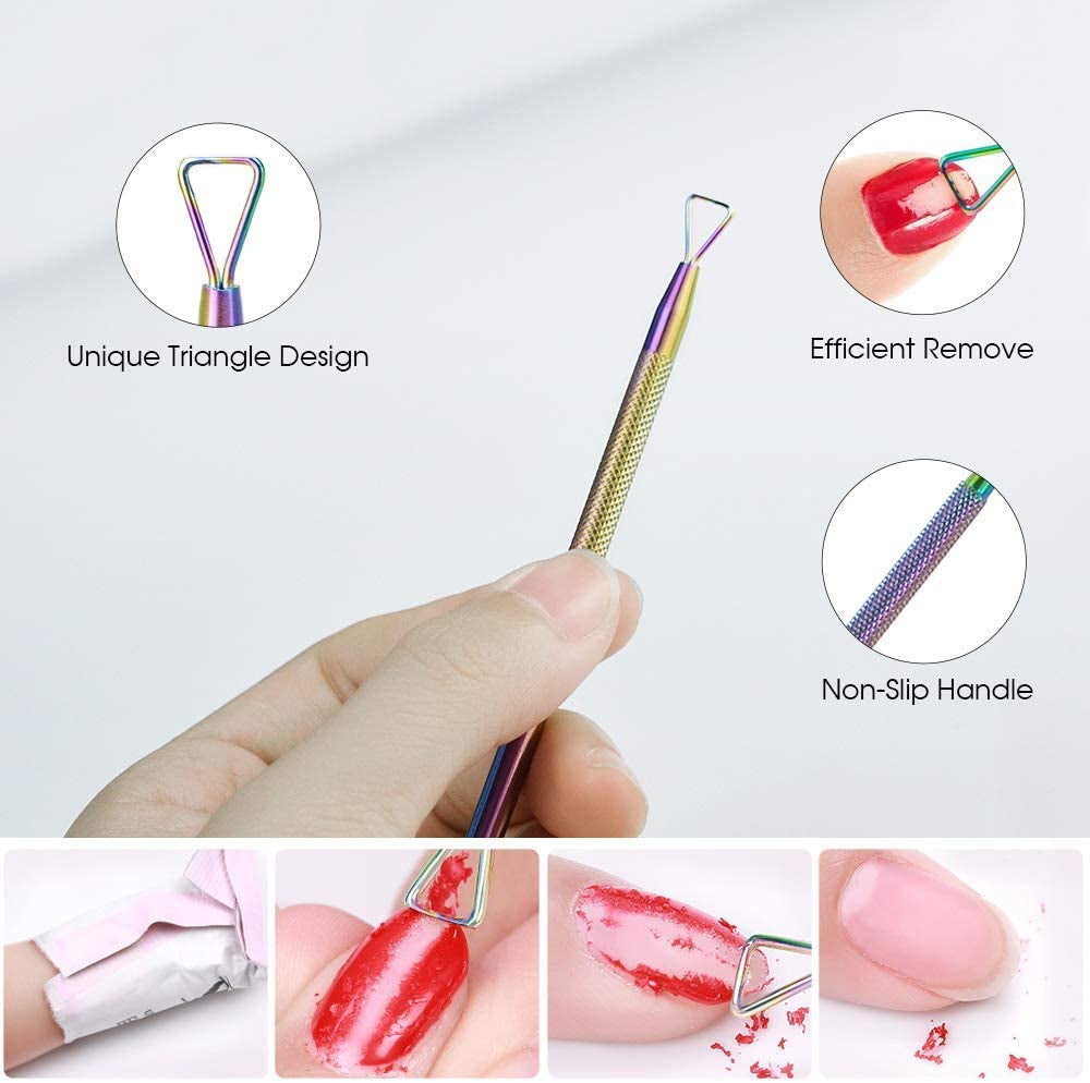 Cuticle Trimmer with Cuticle Pusher, JUNHCZOY Cuticle Remover Cuticle Nippers Professional Stainless Steel Cuticle Cutter Clippers Manicure Pedicure Tools for Fingernails and Toenails Health & Beauty > Personal Care > Cosmetics > Cosmetic Tools > Nail Tools JUNHCZOY   