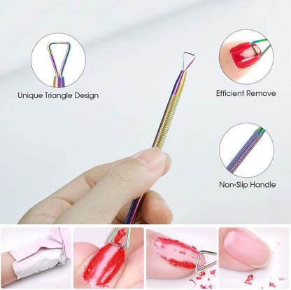 Cuticle Trimmer with Cuticle Pusher, JUNHCZOY Cuticle Remover Cuticle Nippers Professional Stainless Steel Cuticle Cutter Clippers Manicure Pedicure Tools for Fingernails and Toenails Health & Beauty > Personal Care > Cosmetics > Cosmetic Tools > Nail Tools JUNHCZOY   