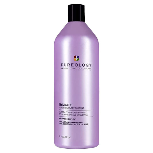 Pureology Hydrate Moisturizing Conditioner | for Medium to Thick Dry, Color Treated Hair | Sulfate-Free | Vegan Health & Beauty > Personal Care > Hair Care Pureology 33.8 Fl Oz (Pack of 1)  