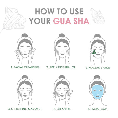 Gua Sha Facial Tools FUASHA - Premium 2-In-1 Jade & Rose Quartz Gua Sha Set - Lymphatic Drainage Scraping Massage Stone - Guasha Tool for Face - Facial Tools Sculpting Pack Health & Beauty > Personal Care > Cosmetics > Cosmetic Tools > Skin Care Tools Fuasha   