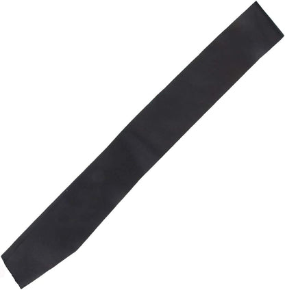 DJDZ 4 Pack White Blank (Plain) Satin Sash Party Accessory for Party,Wedding Decorations and DIY - Design Your Own Sash (White) Apparel & Accessories > Clothing Accessories > Sashes DJDZ Black  
