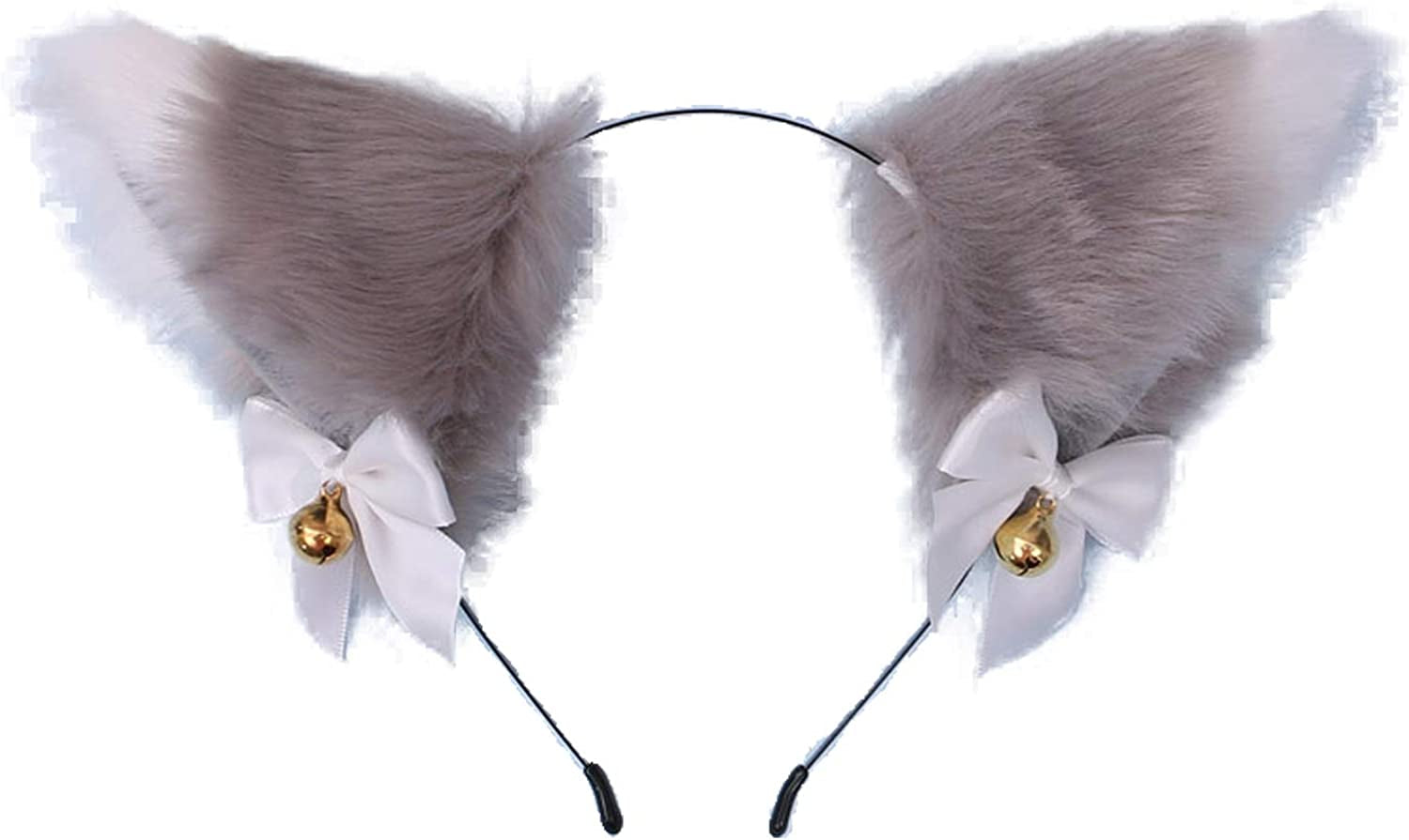 Faylay Cosplay Girl Plush Furry Cat Ears Headwear Accessory for Cam Girl Party Apparel & Accessories > Clothing Accessories > Headwear Faylay 12-hjbhlbhdj  