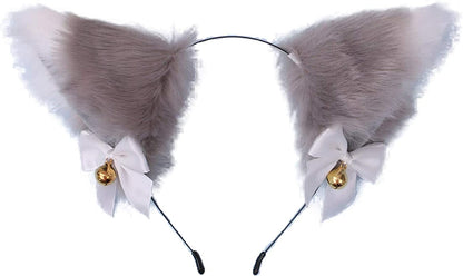 Faylay Cosplay Girl Plush Furry Cat Ears Headwear Accessory for Cam Girl Party Apparel & Accessories > Clothing Accessories > Headwear Faylay 12-hjbhlbhdj  