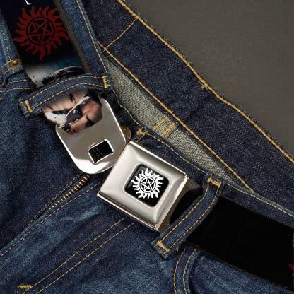 Buckle-Down Seatbelt Belt - Winchester Brothers Faces C/U & Logo - 1.0" Wide - 20-36 Inches in Length Apparel & Accessories > Clothing Accessories > Belts Buckle-Down   