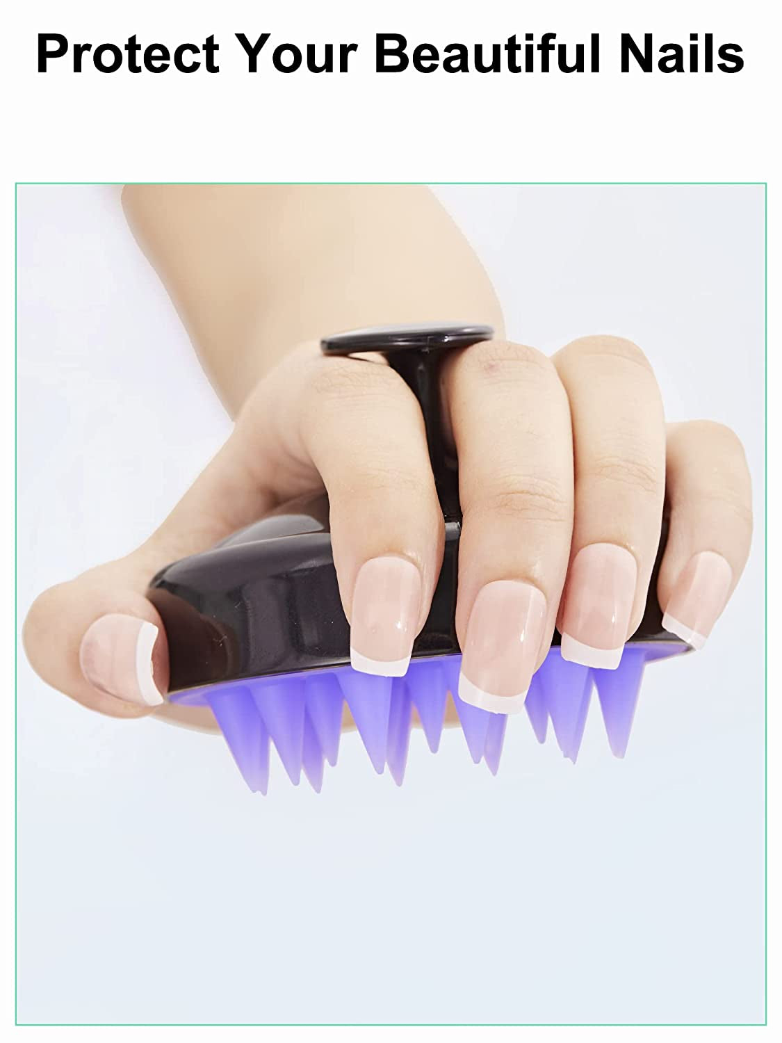 Hair Shampoo Brush, HEETA Scalp Care Hair Brush with Soft Silicone Scalp Massager (Black) Health & Beauty > Personal Care > Hair Care HEETA   