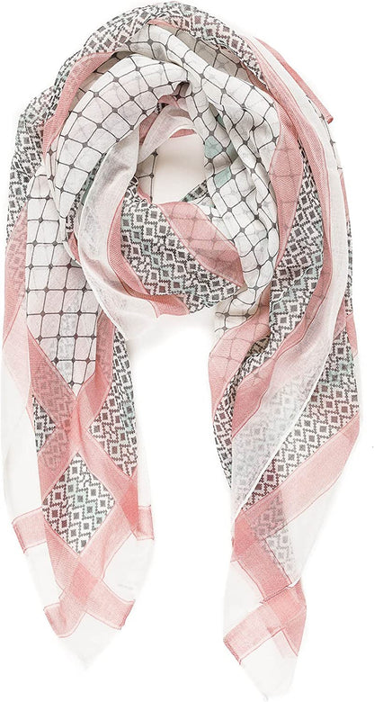 Scarfs for Women Lightweight Floral Flower Fashion Wrap Shawl Fall Winter Apparel & Accessories > Clothing Accessories > Scarves & Shawls MIMOSITO Diamond-p  