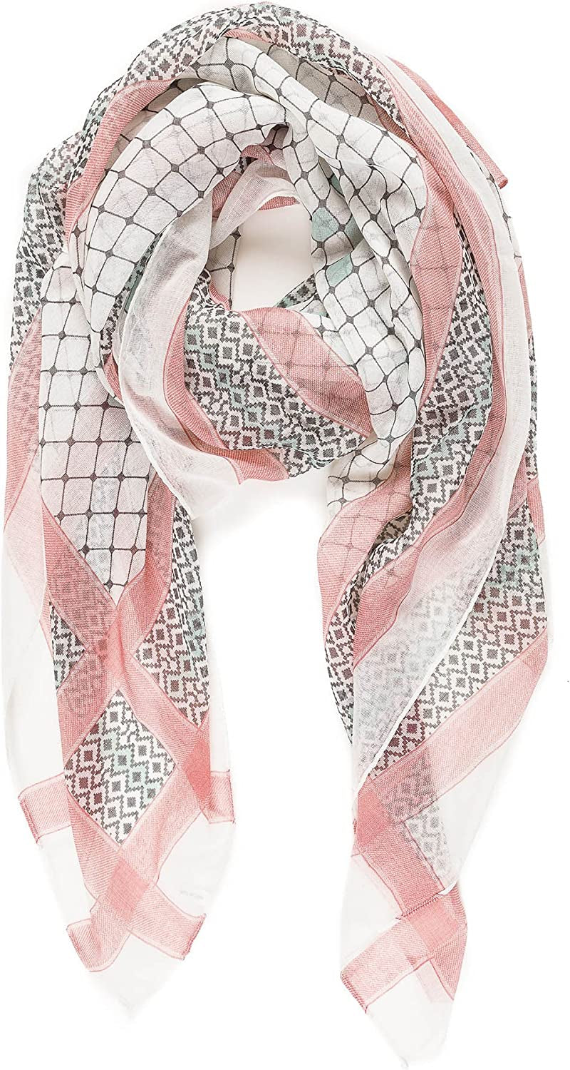 Scarf for Women Lightweight Geometric Fashion Spring Fall Winter Scarves Shawl Wraps Apparel & Accessories > Clothing Accessories > Scarves & Shawls MELIFLUOS DESIGNED IN SPAIN   