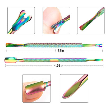 Kalolary 7Pcs Cuticle Nippers and Cutter Kit, Ingrown Toenail File, Triangle Nail Polish Remover Cuticle Pusher Trimmer Stainless Steel Manicure Tools Set for Fingernails and Toenails Health & Beauty > Personal Care > Cosmetics > Cosmetic Tools > Nail Tools Kalolary   