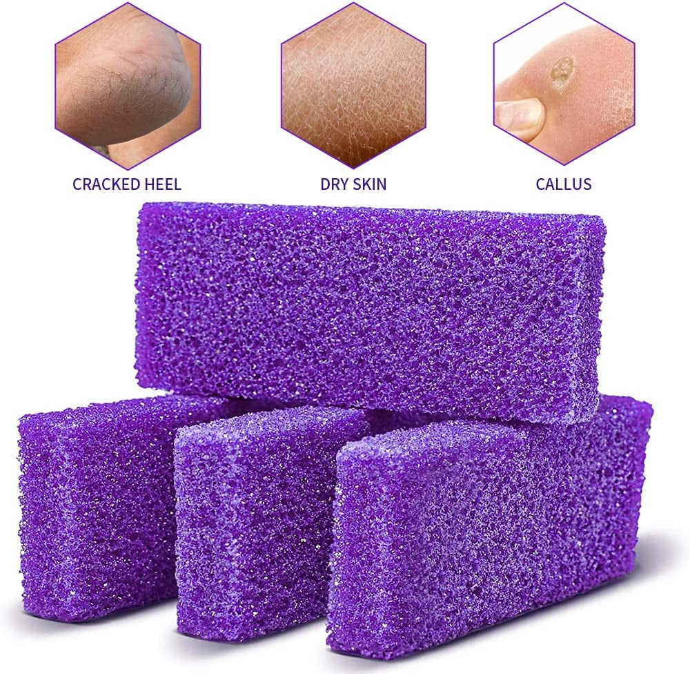 Disposable Pedicure Scrubber Callus Remover Pumice Stone for Foot Care Purple Coarse, 40 PCS Health & Beauty > Personal Care > Foot Care NOVAL   
