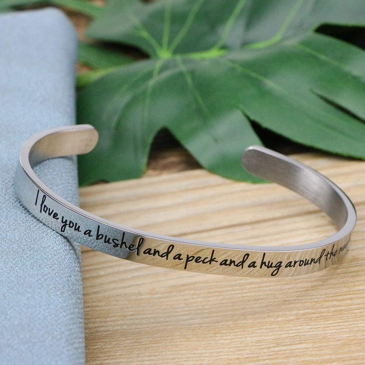 Awegift Memorial Jewelry Remembrance Loss of Mom Dad Father Mother Necklace Bracelet Sympathy Gift Apparel & Accessories > Jewelry > Bracelets Awegift   