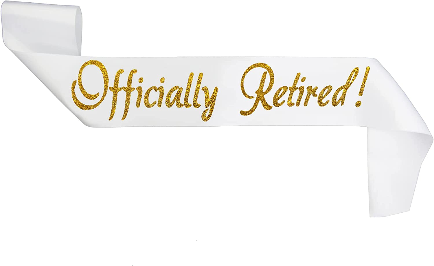 Retirement Sash and Tiara Bundle Set - Officially Retired Sash & Metal Rhinestone Tiara, Great for Retirement Work Party, Events, Party Supplies, Gifts, Favors, and Decorations #2 by JPACO Apparel & Accessories > Clothing Accessories > Sashes JPACO   