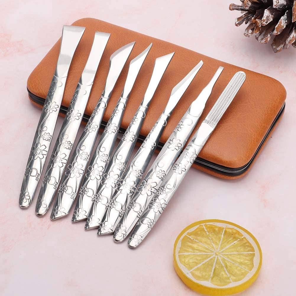 Foot File, 8Pcs Stainless Steel Foot File Dead Skin Horny Remover Foot Callus Shaver Pedicure Tool Set for Women Men Care Feet Health & Beauty > Personal Care > Foot Care Yinhing   