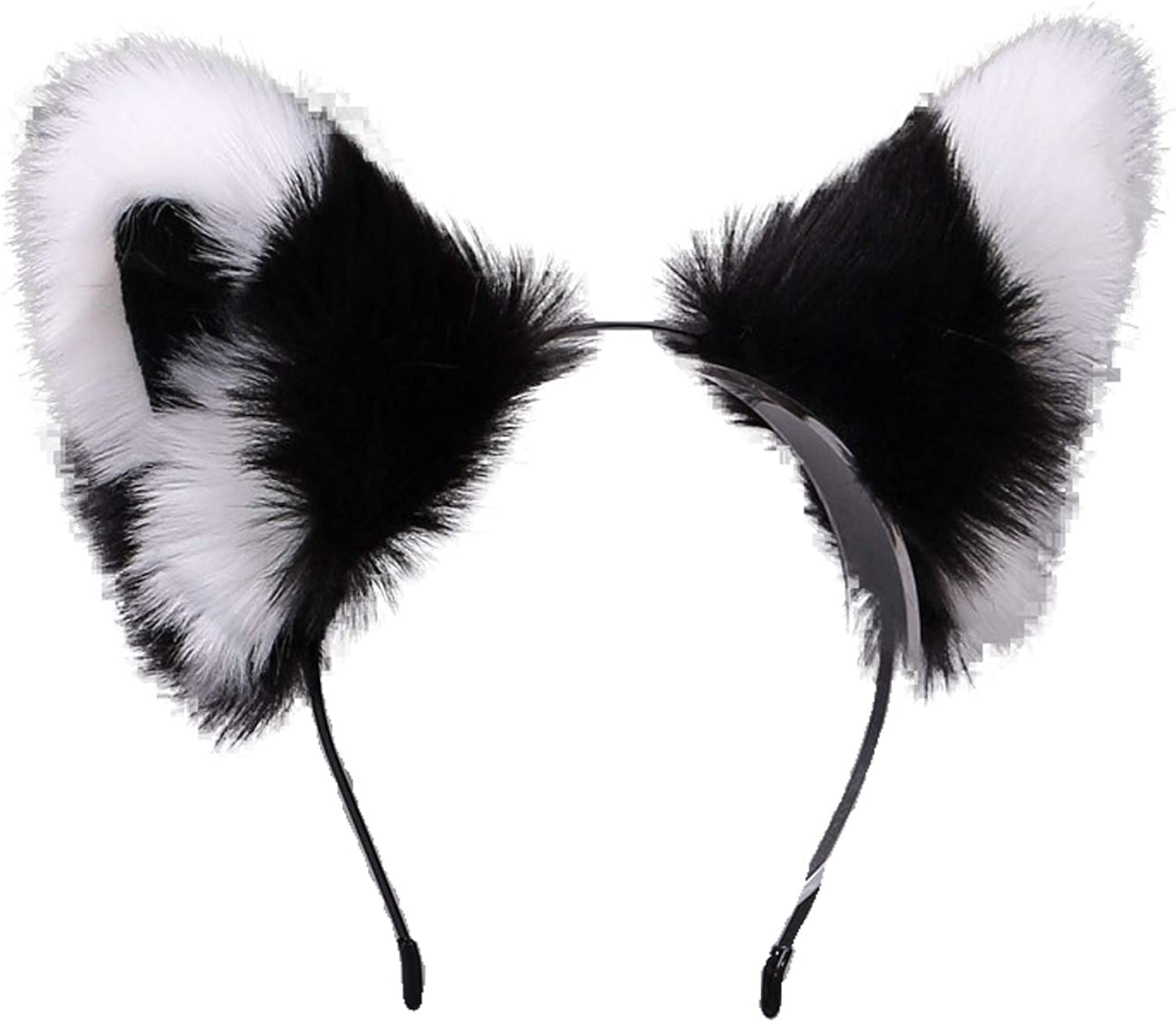 Faylay Cosplay Girl Plush Furry Cat Ears Headwear Accessory for Cam Girl Party Apparel & Accessories > Clothing Accessories > Headwear Faylay 0039-7-hbhlbew  
