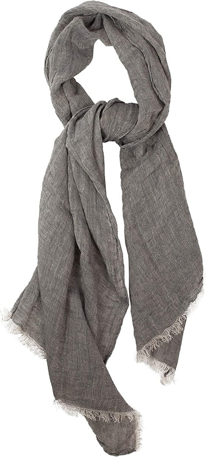 Lusie'S Linen Scarf Shawl Wrap for Women & Men Imported from Europe Apparel & Accessories > Clothing Accessories > Scarves & Shawls LUSIE'S LINEN   