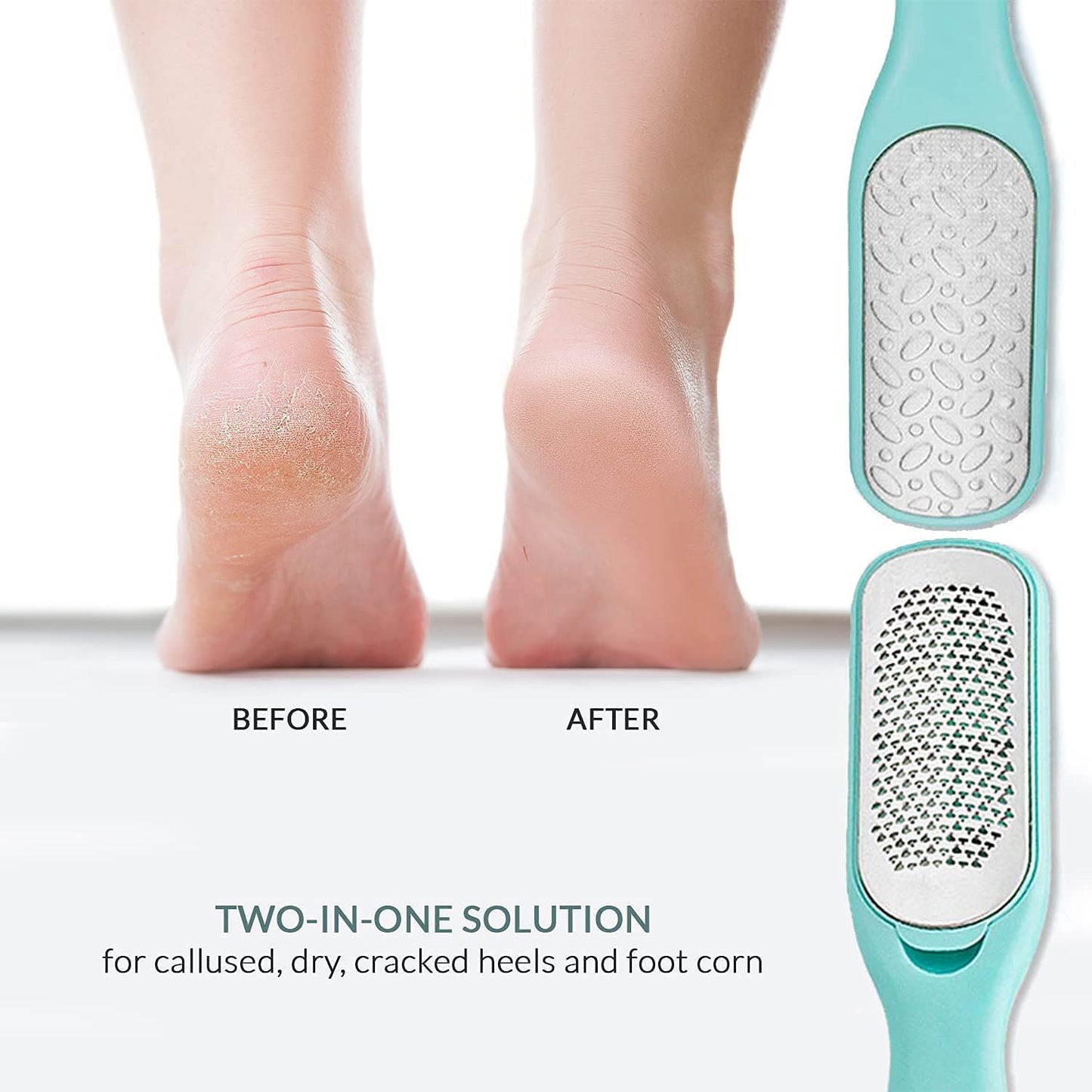 Callus Remover for Feet | Double-Sided Foot Scrub -Foot File -Dead Skin Remover -Foot Rasp for Exfoliation -Wet & Dry Feet Scrubber for Smoothing & Softening Feet -Pedicure Tool for Foot Care Health & Beauty > Personal Care > Foot Care Relax Tony   