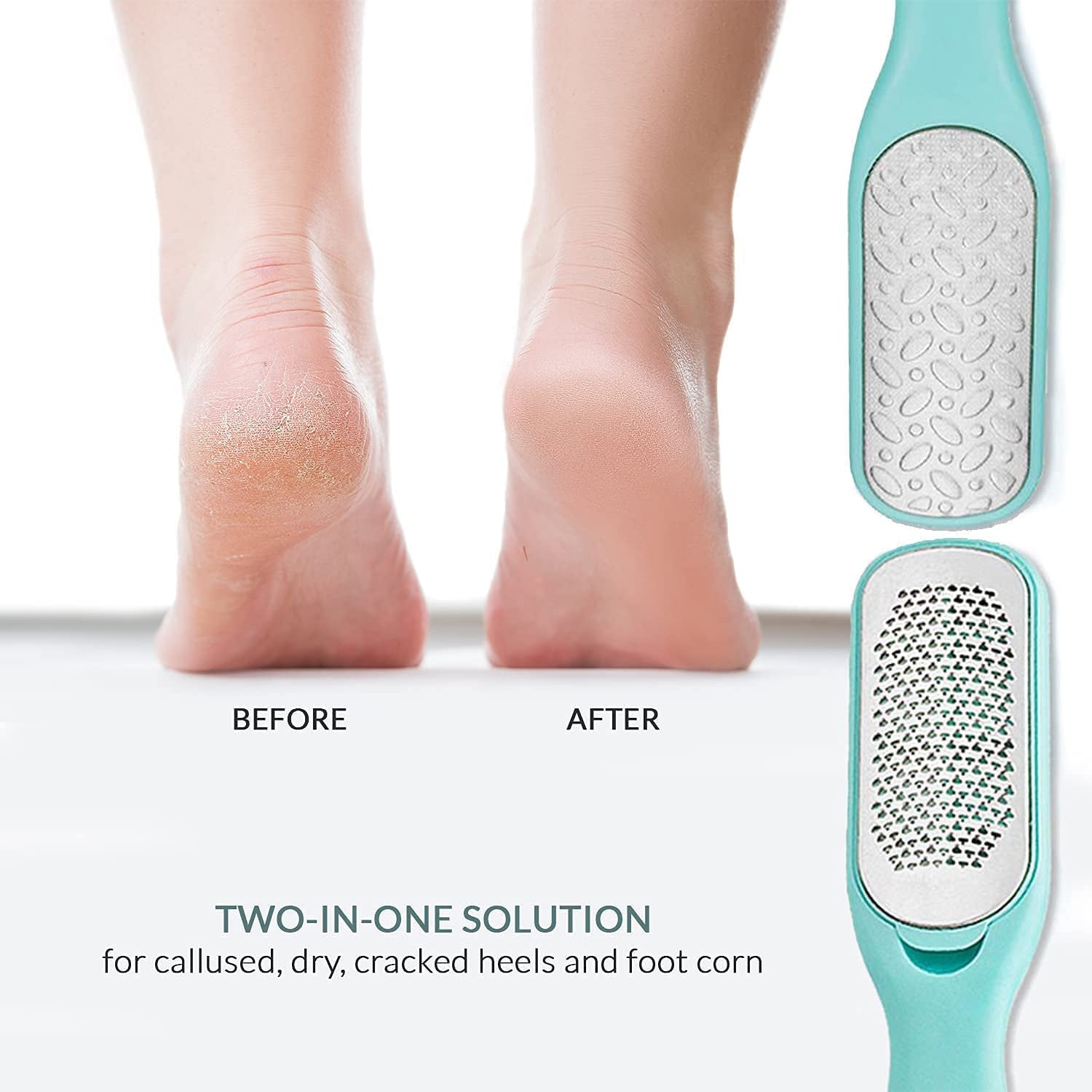 Callus Remover for Feet | Double-Sided Foot Scrub -Foot File -Dead Skin Remover -Foot Rasp for Exfoliation -Wet & Dry Feet Scrubber for Smoothing & Softening Feet -Pedicure Tool for Foot Care Health & Beauty > Personal Care > Foot Care Relax Tony   