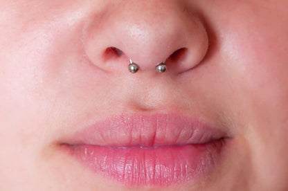D.Bella 16G 14G Variety of Sizes Horseshoe Rings Surgical Steel Nose Septum Horseshoe Hoop Earring Eyebrow Tragus Lip Rings Daith Helix Piercing Jewelry for Women Men 6-12Mm Smily Piercing Jewelry Apparel & Accessories > Jewelry > Rings D.Bella   