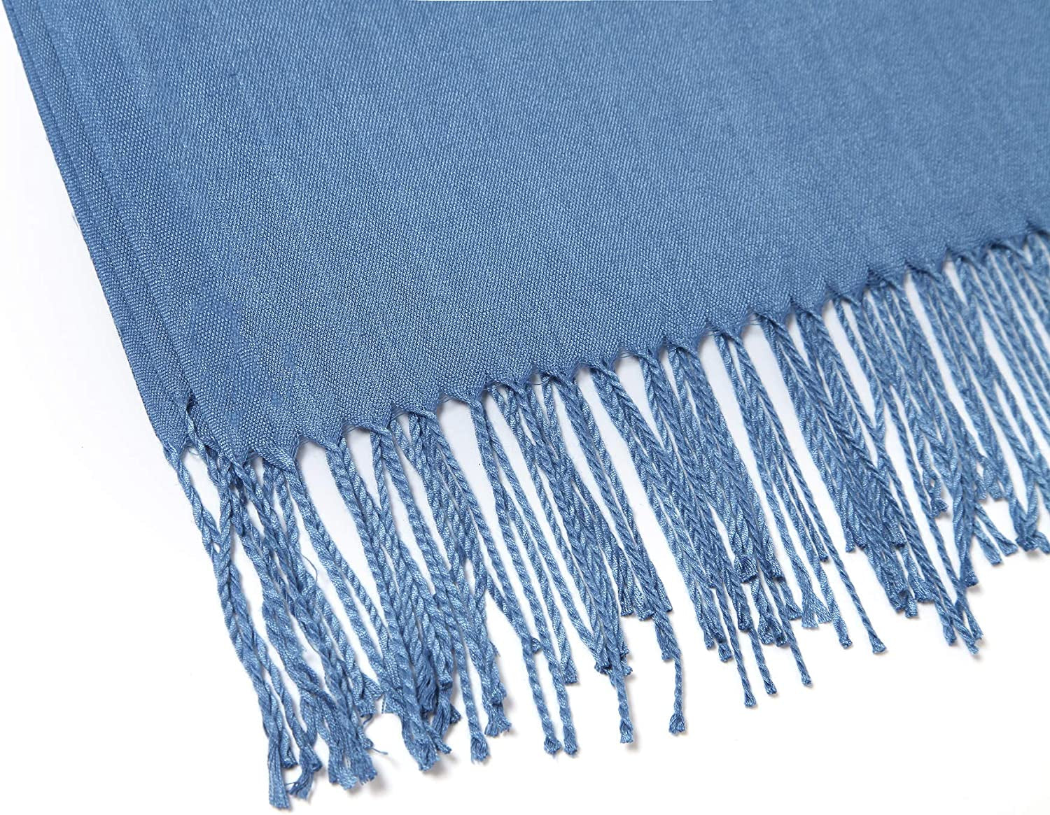 Pashmina Shawls and Wraps Large Scarfs for Women Wedding Party Bridal Long Fashion Solid Shawl Wrap with Fringes Apparel & Accessories > Clothing Accessories > Scarves & Shawls Cindy & Wendy   