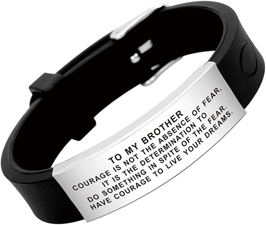 Inspirational Wristband Bracelet Gift Idea to My Brother in Law on Her Wedding Day from Sister Brother Apparel & Accessories > Jewelry > Bracelets Shenzhen Dihepeng Co.,Ltd   