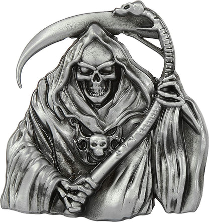 KDG Western Cowboy Belt Buckle for Belt Accessories Custom Buckle Apparel & Accessories > Clothing Accessories > Belt Buckles KDG 2-grim Reaper  