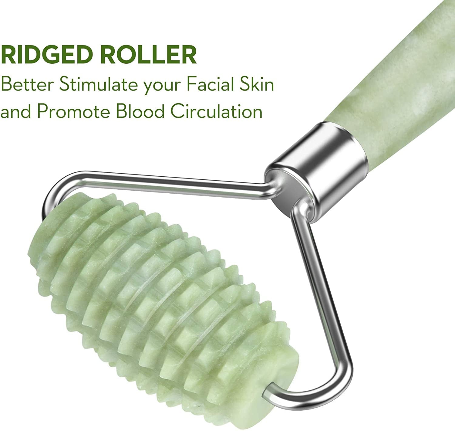 Kimkoo Jade Roller for Face-3 in 1 Kit with Facial Massager Tool,100% Real Natural Jade Stone Facial Roller anti Aging,Face Beauty Set for Eye Anti-Wrinkle Health & Beauty > Personal Care > Cosmetics > Cosmetic Tools > Skin Care Tools Kimkoo   