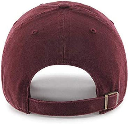'47 Brand Philadelphia Phillies Clean up Hat Cap Dark Maroon/White Apparel & Accessories > Clothing Accessories > Hats '47   