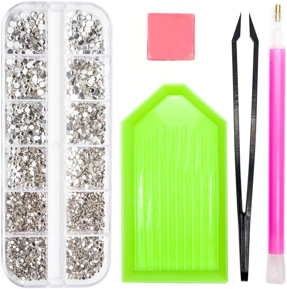 Molisaka Black Nail Art Rhinestones, Glass Flat Back Rhinestones for Nails Decorations, Bling Crystals Nail Gems for Nail Design, 3D Nail Jewels Set with Rhinestone Picker Tools (2320Pcs) Health & Beauty > Personal Care > Cosmetics > Cosmetic Tools > Nail Tools Molisaka Clear  