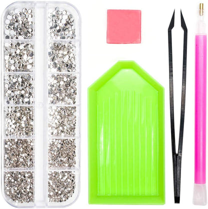 Molisaka Black Nail Art Rhinestones, Glass Flat Back Rhinestones for Nails Decorations, Bling Crystals Nail Gems for Nail Design, 3D Nail Jewels Set with Rhinestone Picker Tools (2320Pcs) Health & Beauty > Personal Care > Cosmetics > Cosmetic Tools > Nail Tools Molisaka Clear  