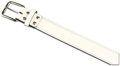 Champro Genuine Bonded Leather Baseball Belt Apparel & Accessories > Clothing Accessories > Belts CHAMPRO White Adult Large 