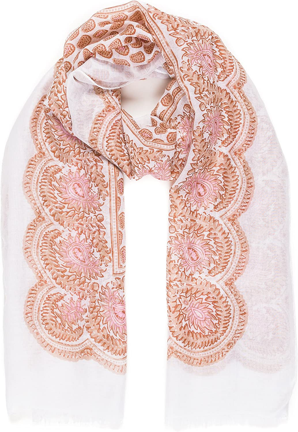 Scarf for Women Lightweight Geometric Fashion Spring Fall Winter Scarves Shawl Wraps Apparel & Accessories > Clothing Accessories > Scarves & Shawls MELIFLUOS DESIGNED IN SPAIN   