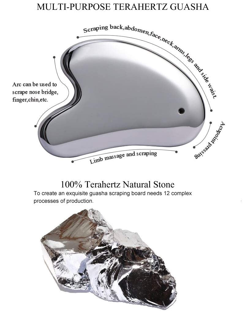 SAEEYCUE Terahertz Stone Gua Sha Scraping Tools Lymphatic Drainage Massager Facial Energy Beauty Tools Health & Beauty > Personal Care > Cosmetics > Cosmetic Tools > Skin Care Tools SAEEYCUE   